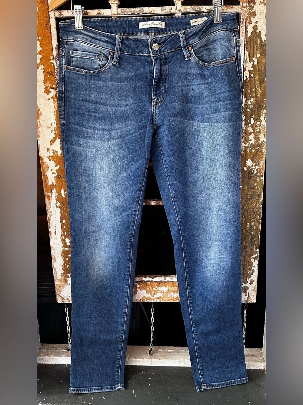 Mavi Emma Slim Boyfriend Jeans Medium Wash Stretch Denim Women’s 29 - Picture 2 of 7